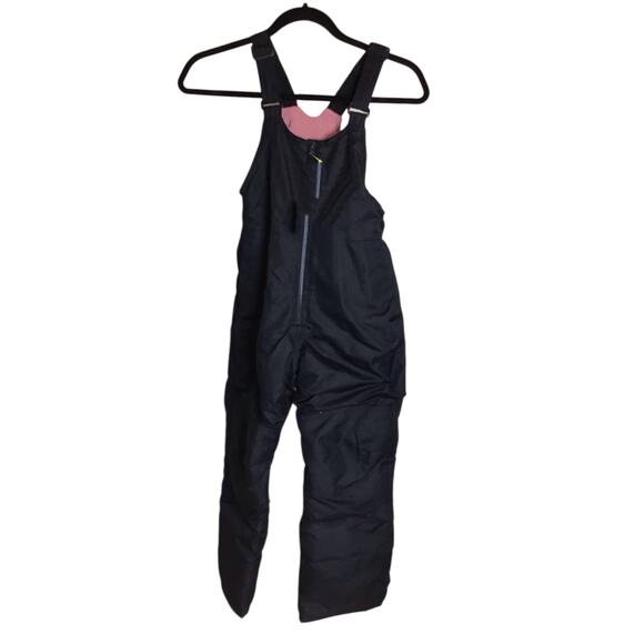 All In Motion Kids bibbed Snow One piece Zip Front Overalls Sz6/6X Black NWT - Picture 2 of 12